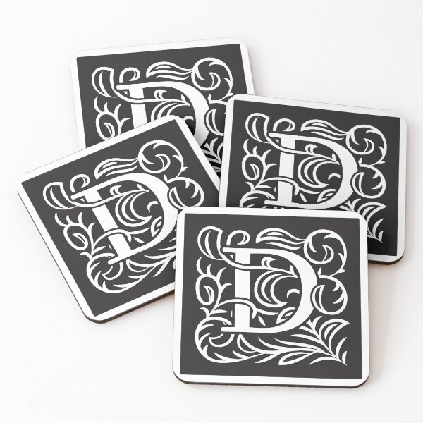 Item preview, Art Nouveau letra D, adorno de letra de monograma, letra ornamental D, Art Deco designed and sold by PROMEN Creativity.