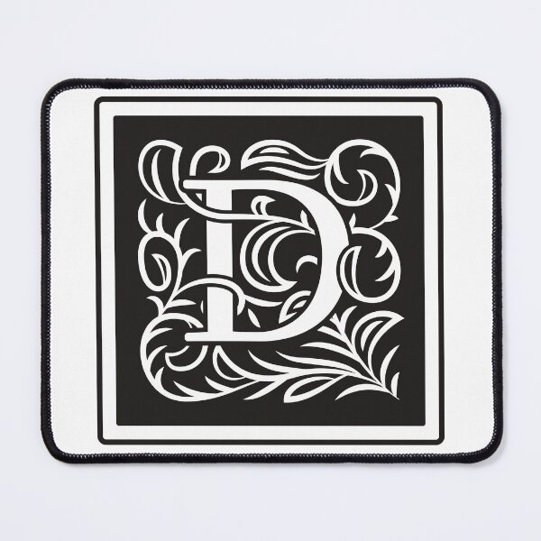 Item preview, Art Nouveau Letter D, Monogram Letter Ornament, Ornamental Letter D, Art Deco designed and sold by PROMEN Creativity.