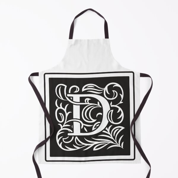 Artikelvorschau, Jugendstil-Buchstabe D, Monogramm-Buchstaben-Ornament, Zierbuchstabe D, Art Deco entworfen und verkauft von PROMEN Creativity.