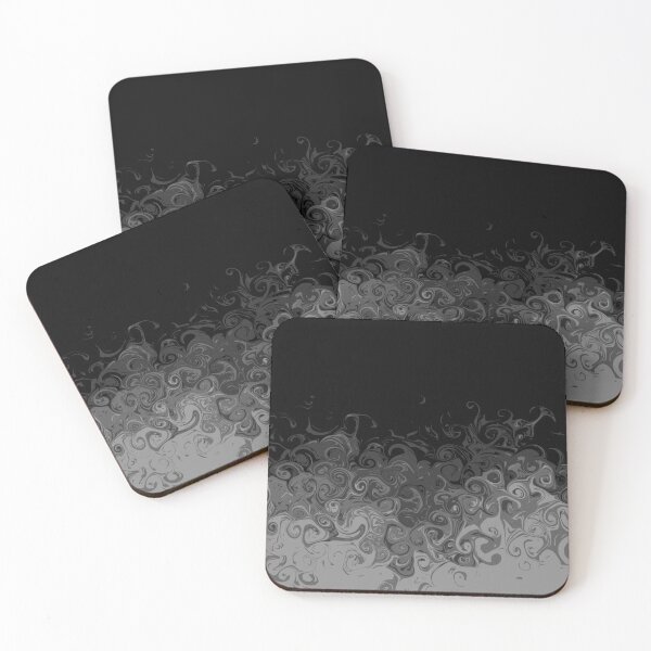 Item preview, Wisp Swirls - Grayscale - designed and sold by Xernition.