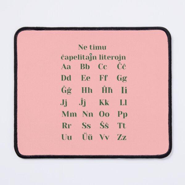 Item preview, Ne timu ĉapelitajn literojn (Hela) designed and sold by Zebastjan Johanzen.