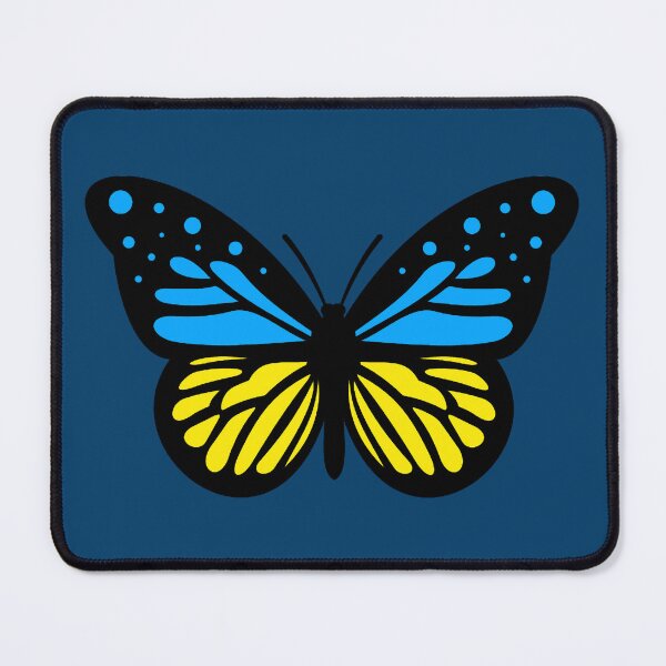 Item preview, Ukrainian Flag Butterfly designed and sold by Thelittlelord.