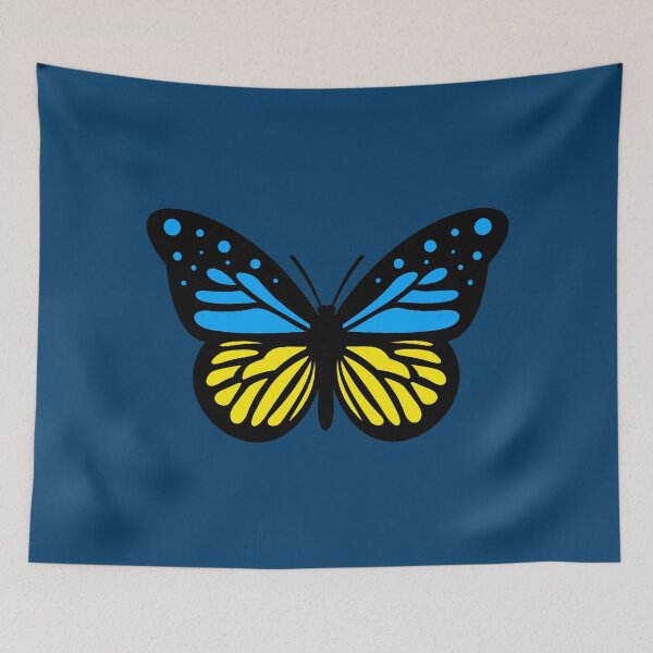 Item preview, Ukrainian Flag Butterfly designed and sold by Thelittlelord.