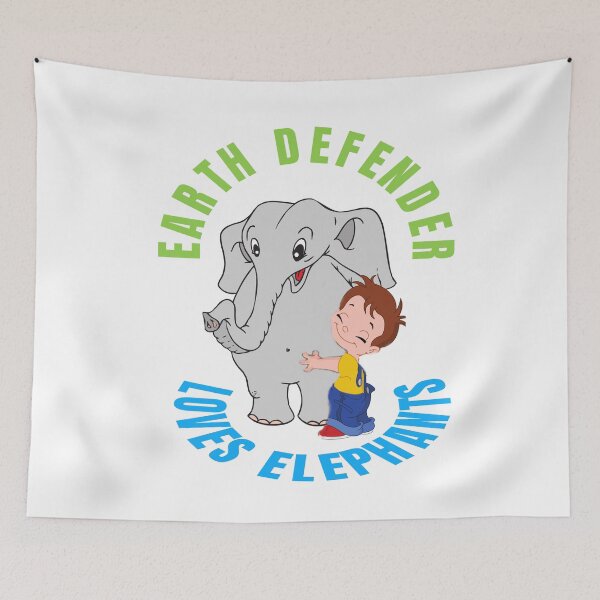 Item preview, Earth Defender Loves Elephants  And Wants Them To Have Safe Home		 designed and sold by walkingrock.