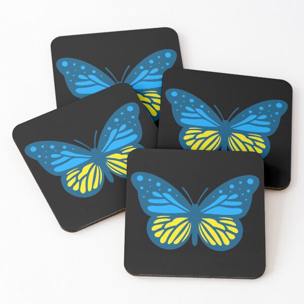 Item preview, Ukrainian Flag Butterfly 2.0 designed and sold by Thelittlelord.