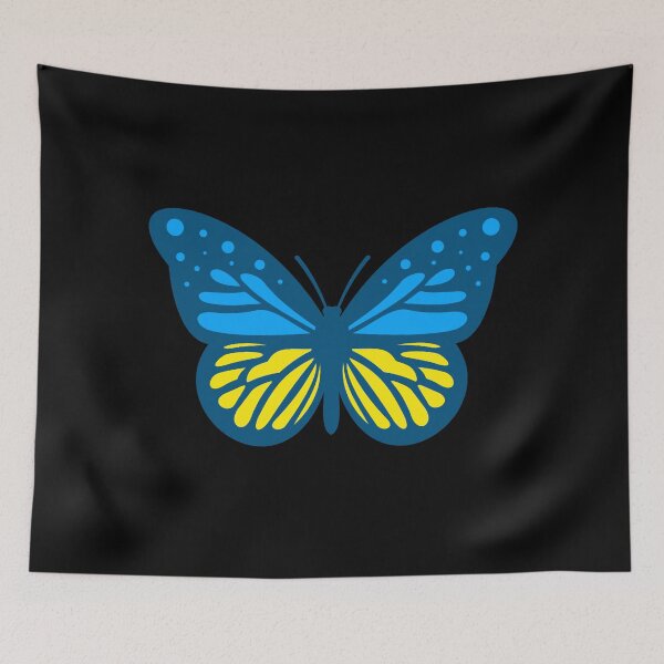 Item preview, Ukrainian Flag Butterfly 2.0 designed and sold by Thelittlelord.