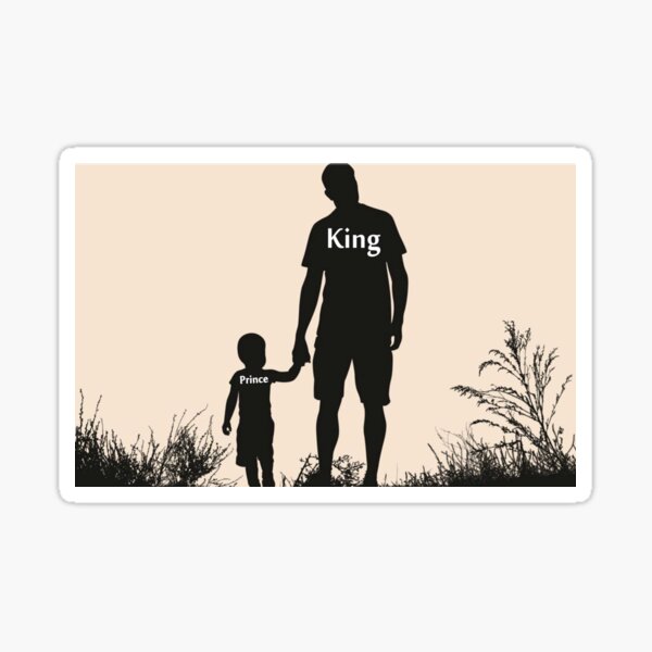 Father & Son, King & Prince Sticker