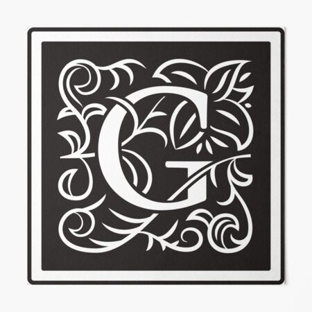 Ornate Letter V Monogram by Art G