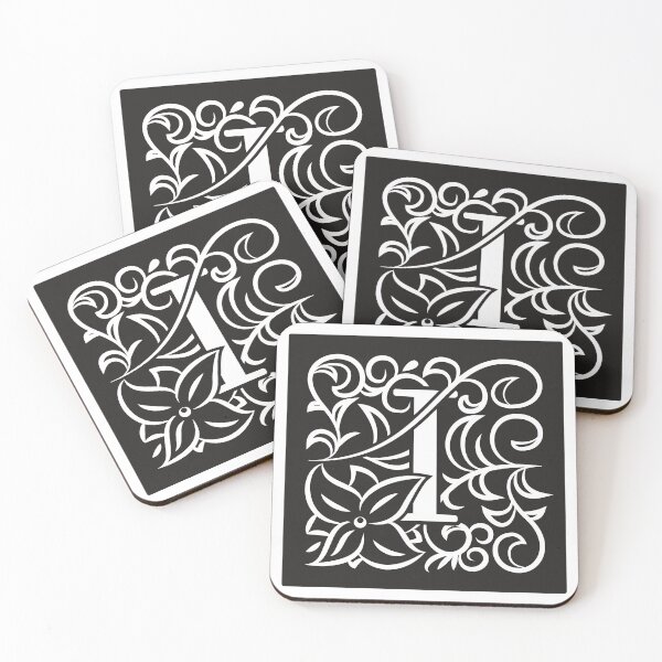 Item preview, Art Nouveau Letter I, Monogram Letter Ornament, Ornamental Letter I, Art Deco designed and sold by PROMEN Creativity.