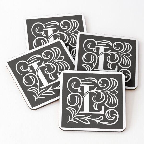Item preview, Art Nouveau Letter L, Monogram Letter Ornament, Ornamental Letter L, Art Deco designed and sold by PROMEN Creativity.