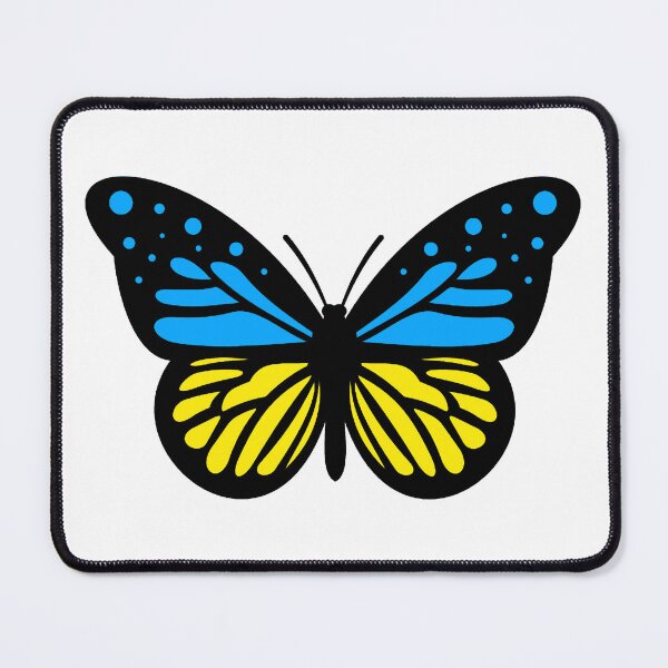 Item preview, Ukrainian Flag Butterfly 3.0 designed and sold by Thelittlelord.