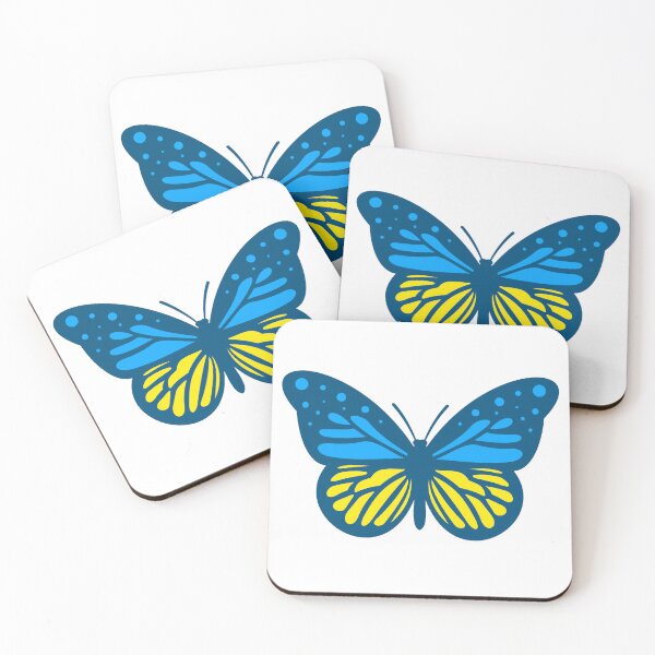 Item preview, Ukrainian Flag Butterfly 4.0 designed and sold by Thelittlelord.