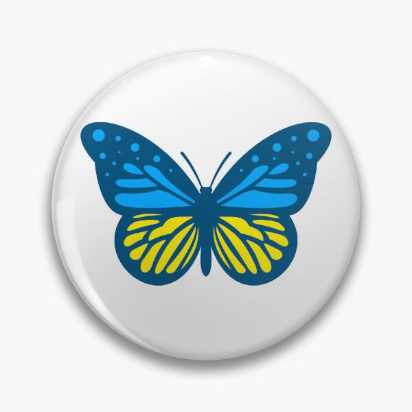 Item preview, Ukrainian Flag Butterfly 4.0 designed and sold by Thelittlelord.