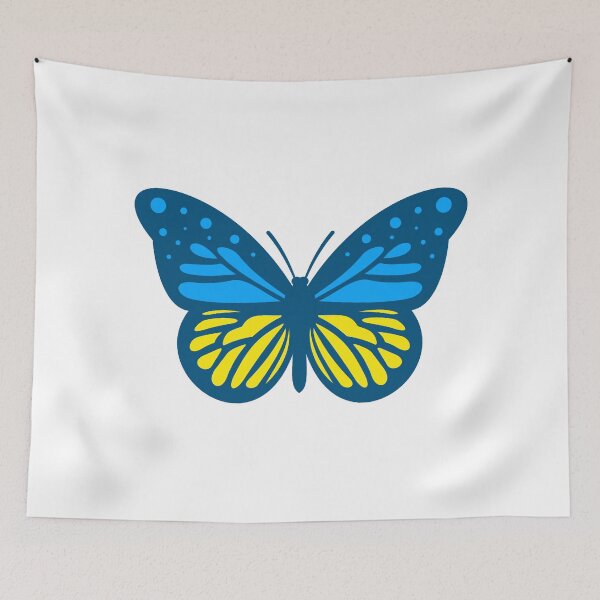 Item preview, Ukrainian Flag Butterfly 4.0 designed and sold by Thelittlelord.
