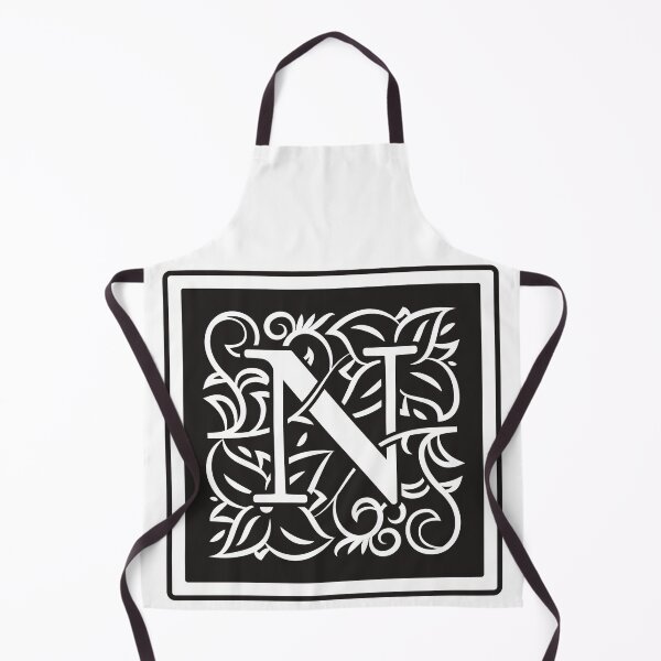 Item preview, Art Nouveau Letter N, Monogram Letter Ornament, Ornamental Letter N, Art Deco designed and sold by PROMEN Creativity.