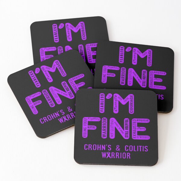 Item preview, Crohn's & Colitis Warrior - I Am FINE, Support Crohn's & Colitis Warrior Support Gifts designed and sold by RidnerStore.