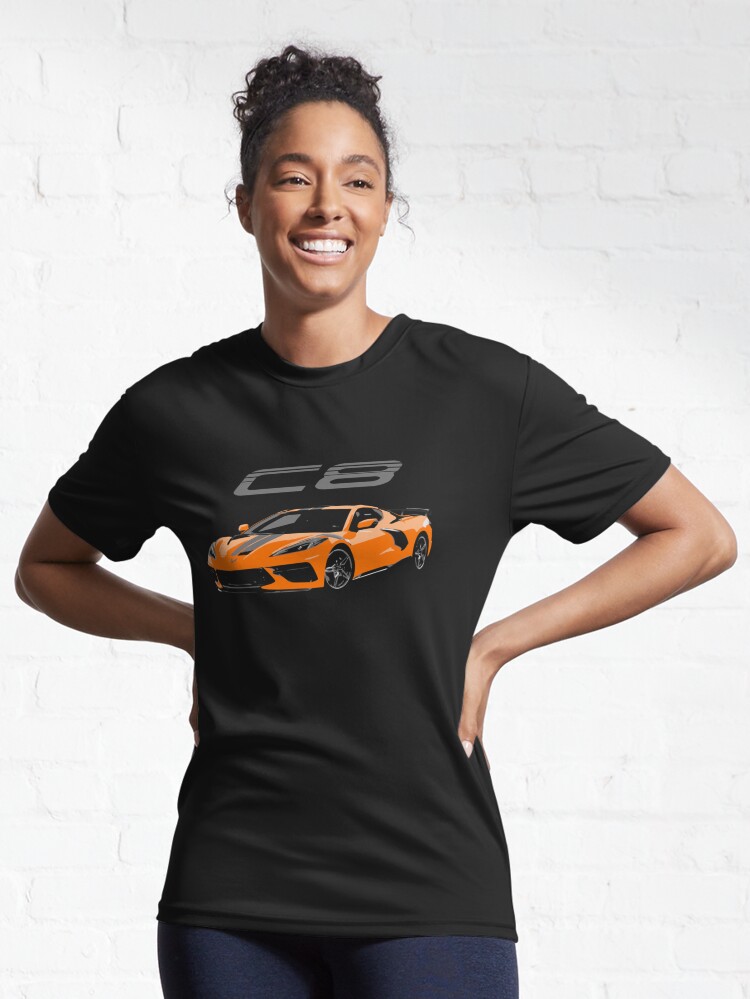 Disover Amplify Orange 2022 Corvette C8 Owner Gift Premium T-Shirt | Active T-Shirt 