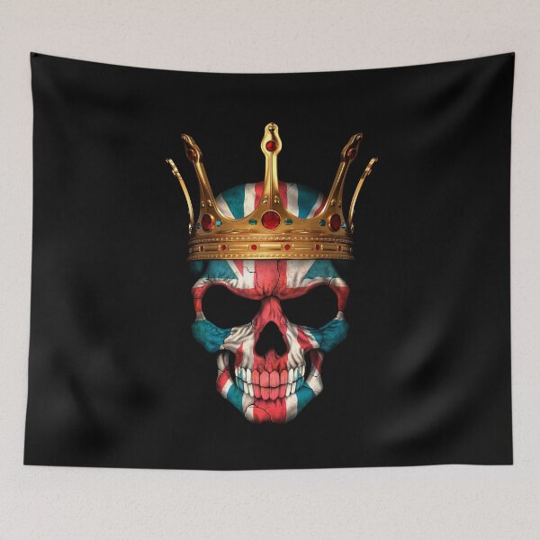 Item preview, British Flag Skull with Crown designed and sold by JeffBartels.
