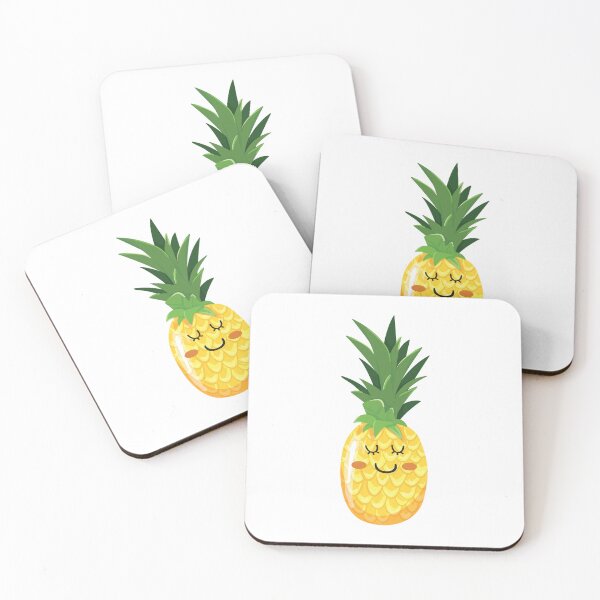 Item preview, Pineapple Cute Face Kawaii Cartoon designed and sold by EstelleStar.