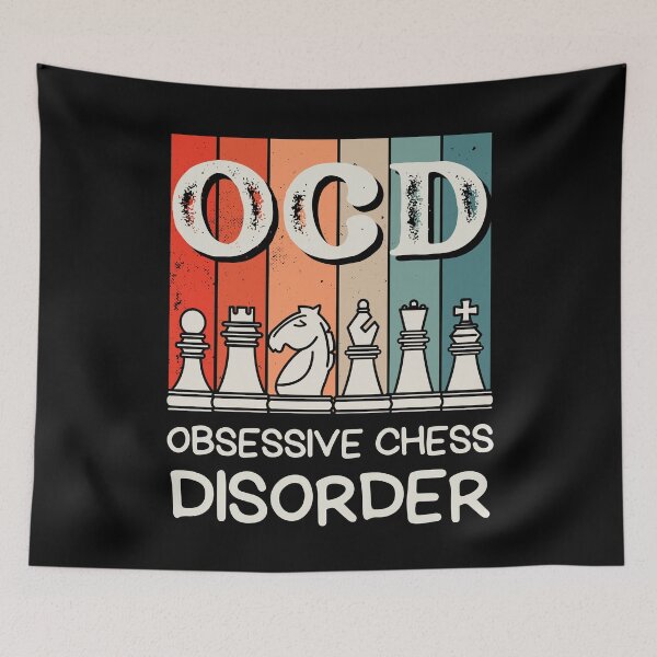 Item preview, OCD Obsessive Chess Disorder Funny Chess Player Chess Lover designed and sold by retrodesigner14.