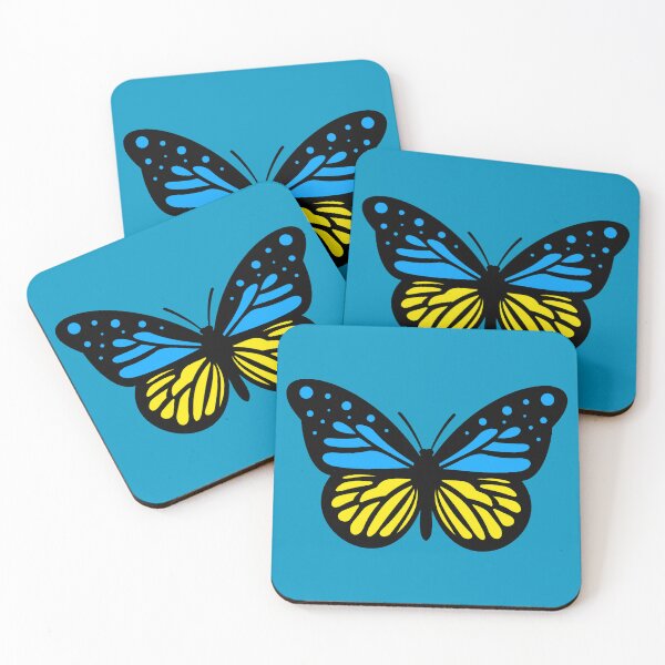 Item preview, Ukrainian Flag Butterfly 5 designed and sold by Thelittlelord.