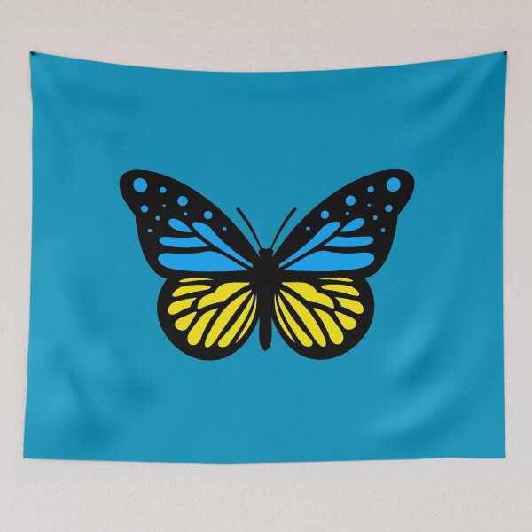 Item preview, Ukrainian Flag Butterfly 5 designed and sold by Thelittlelord.