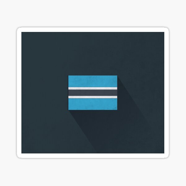 Vista previa del artículo con la obra «Botswana», diseñado y vendido por FlatFlags.