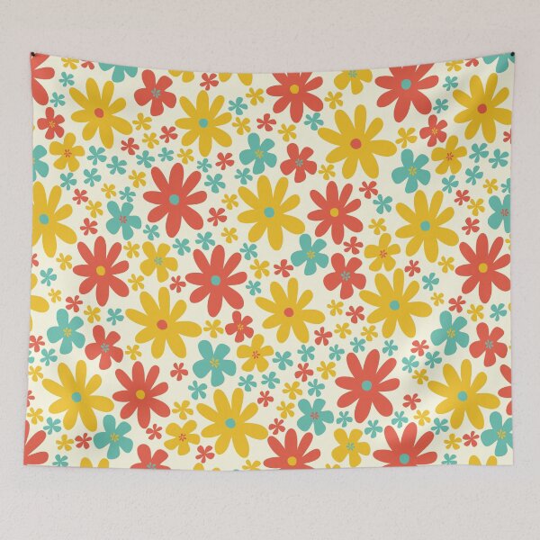 Item preview, Retro Vintage Spring Floral Seamless Pattern designed and sold by studio-OIOO.