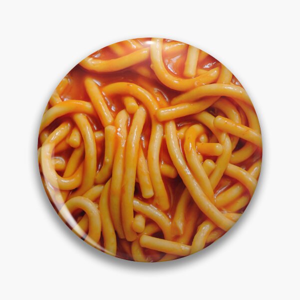 Item preview, Fideos de pasta espagueti en patrón de fotografía de salsa de tomate rojo designed and sold by patternsoup.