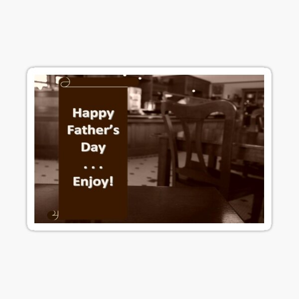 Father's Day at the Bar Sticker