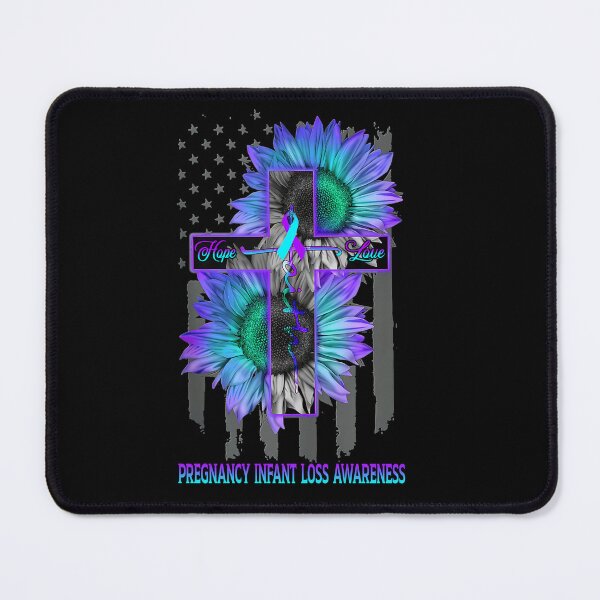 Item preview, Faith Hope Love American Flag Sunflower Christian Cross Pregnancy Infant Loss Awareness designed and sold by Tadmab.