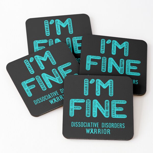 Item preview, Dissociative Disorders Warrior - I Am FINE, Support Dissociative Disorders Warrior Support Gifts designed and sold by RidnerStore.