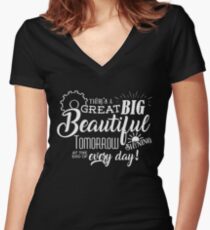 Carousel of Progress - Great Big Beautiful Tomorrow Women's Fitted V-Neck T-Shirt