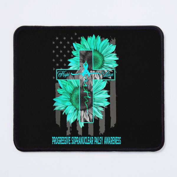 Item preview, Faith Hope Love American Flag Sunflower Christian Cross Progressive Supranuclear Palsy Awareness designed and sold by Tadmab.