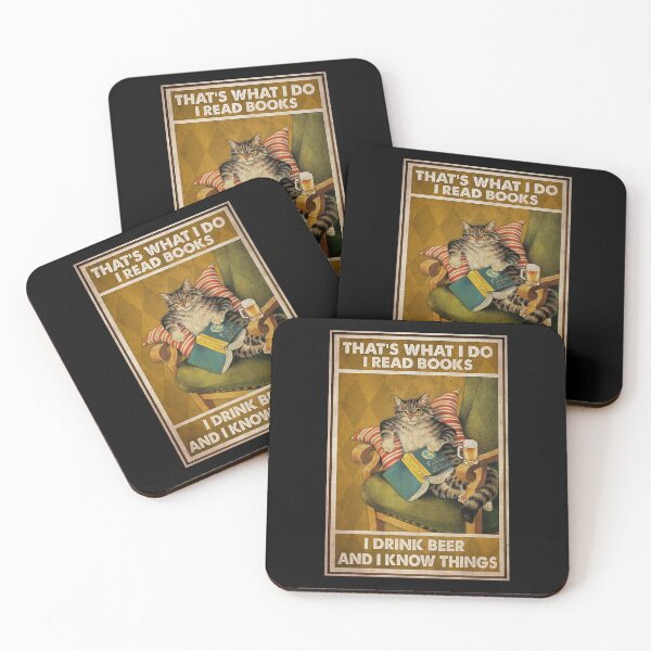 Item preview, Cat Read Books Drink Beer designed and sold by Sara Stovall.