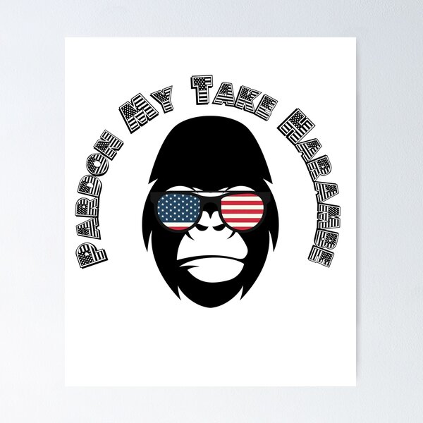 Item preview, Pardon My Take Harambe American Hero Gorilla Tag designed and sold by TheWildFlix.