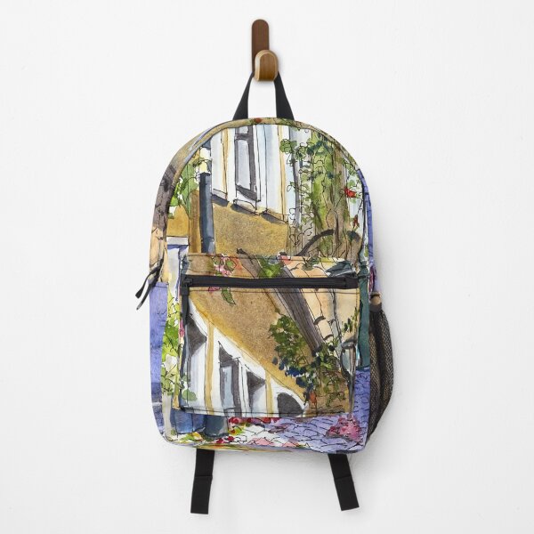 Item preview, Adelgatan Street in Lund city - Sweden watercolor sketch painting designed and sold by TeeBruh.