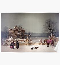 American Winter Scene Poster
