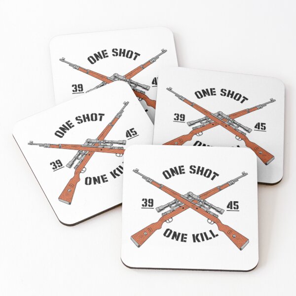 Item preview, one shot one kill designed and sold by SKULL17 SHOP.