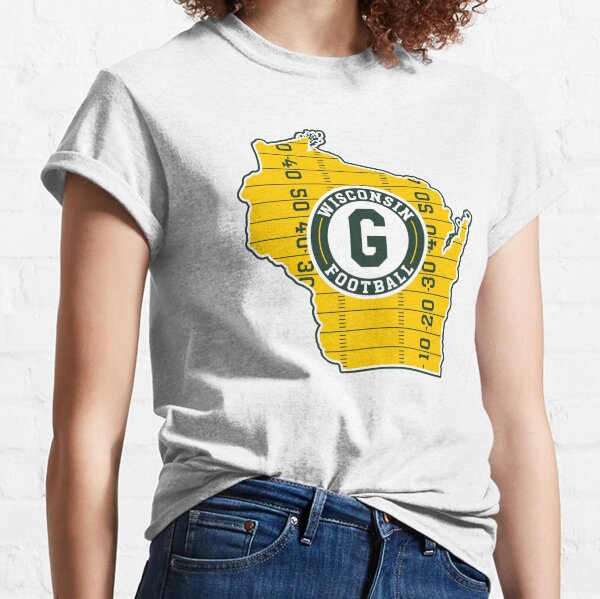 BigBodega Packer Married Into This GB Wisconsin Football T-Shirt for Tailgates Gameday Sporting Events