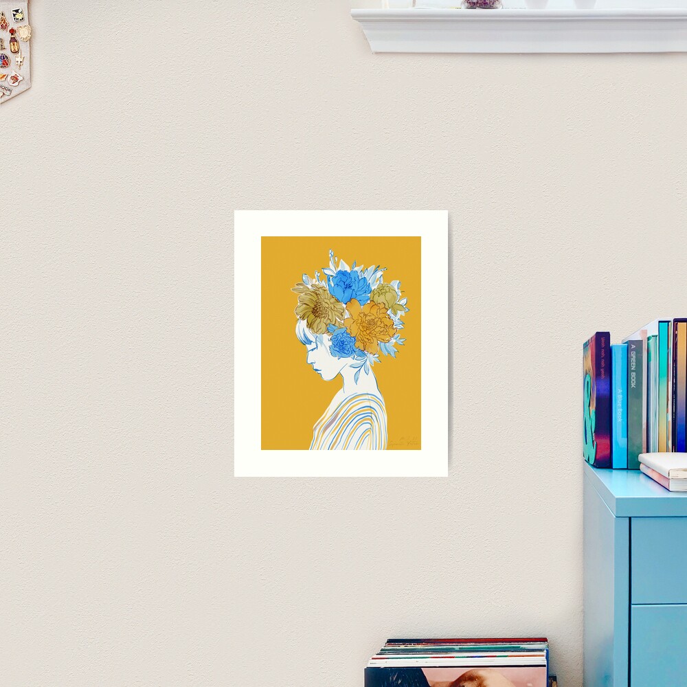 Infinite Future in gold Art Print