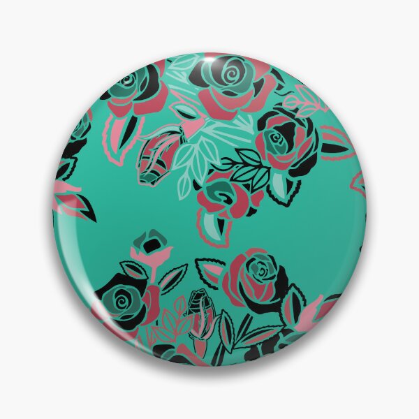 Item preview, Vintage Teal One Dozen Roses Please designed and sold by sunnthreads.