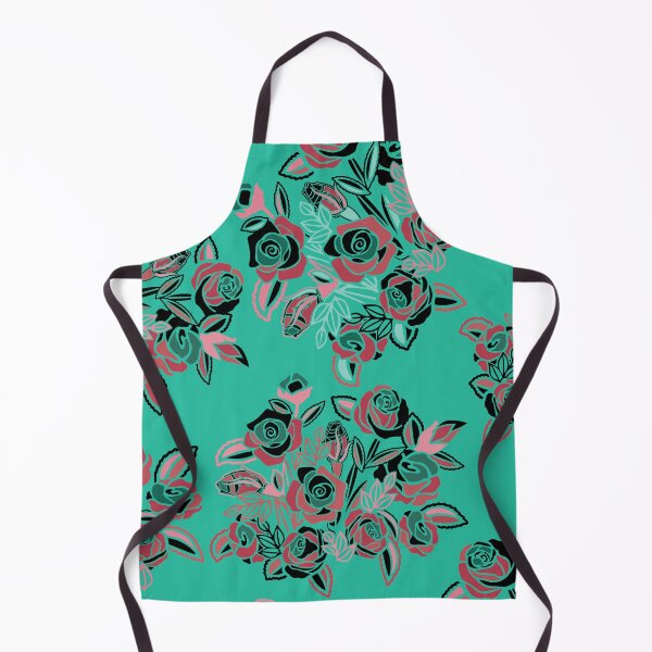Item preview, Vintage Teal One Dozen Roses Please designed and sold by sunnthreads.