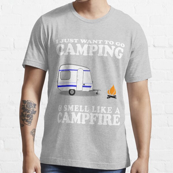 Give Blood Go Camping Mens Funny T Shirt Campervan Wild Camping Gift for Him 