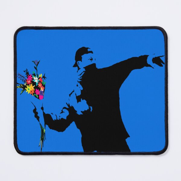 Item preview, Banksy Protester Throwing Flowers Classic T-Shirt designed and sold by MariesHoulker.