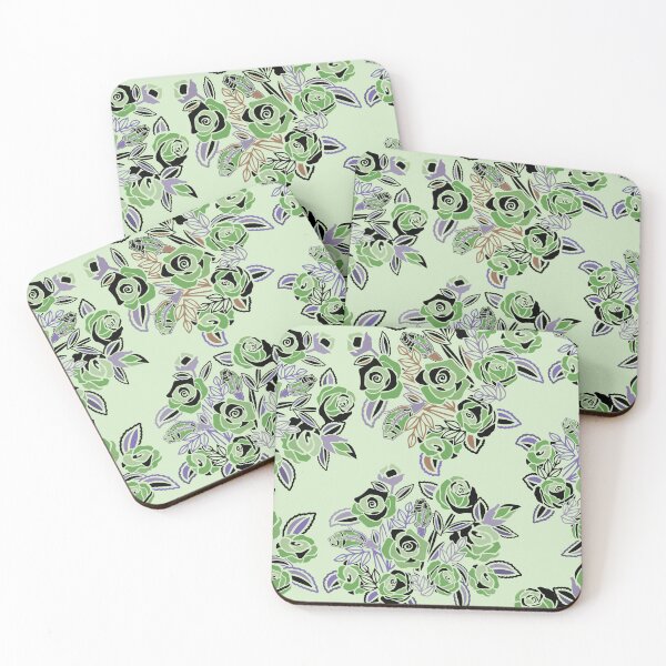 Item preview, Vintage Light Green One Dozen Roses Please designed and sold by sunnthreads.