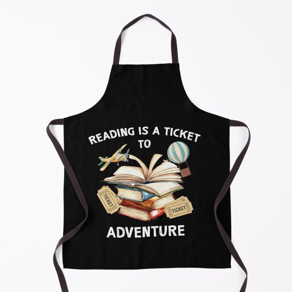 Item preview, Reading Is A Ticket To Adventure Students Teacher Library designed and sold by Dressed For Duty.