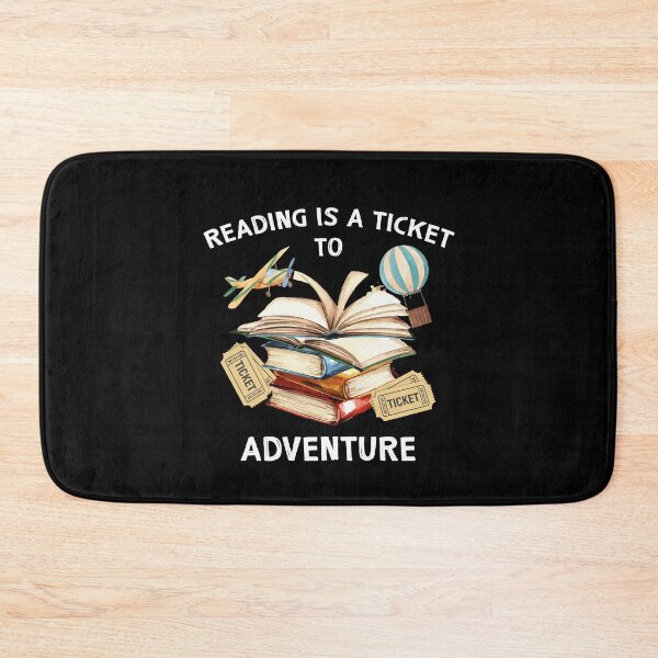 Item preview, Reading Is A Ticket To Adventure Students Teacher Library designed and sold by Dressed For  Duty.