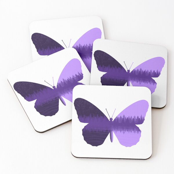 Item preview, Purple Forest - Butterfly designed and sold by BookwormSticker.
