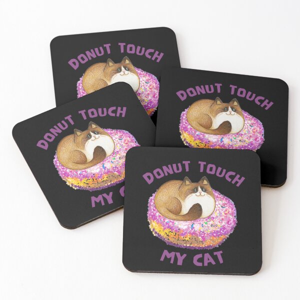 Item preview,  Donut Touch My Cat designed and sold by BronikowskiART.